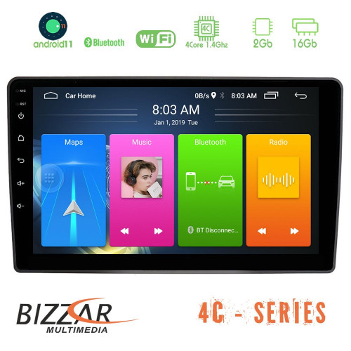 Bizzar VW Passat 4core Android11 2+16GB Navigation Multimedia Tablet 9"