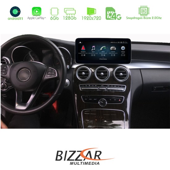 Bizzar Android 11 8core Mercedes C Class W205 2018-2021 NTG5.5 Navigation Multimedia station