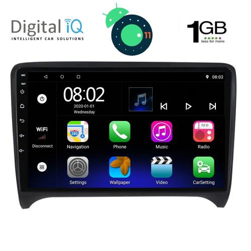 DIGITAL IQ RTA 1009_GPS (9inc) MULTIMEDIA TABLET OEM AUDI TT  mod. 2007-2015